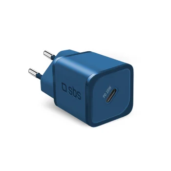 Sbs 20W GaN tīkla lādētājs ar Power Delivery, zils