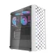 Datora korpuss Darkflash DK351 ar 4 RGB ventilatoriem, balts