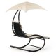 Multigarden PH158A Garden Rocking Lounger with Canopy, Beige