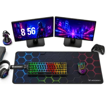 Игровой коврик для стола Wozinsky WPD-B800 800x300 мм водостойкий черный