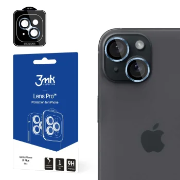 Защитное стекло для камеры 3mk Lens Protection Pro для iPhone 15 Plus, синее
