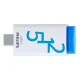 USB zibatmiņa Philips Click Series 512 GB USB-C 3.2 Gen 1, balta/oranža