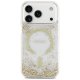 Чехол Guess Resin Bottom Glitter MagSafe для iPhone 17 Pro, Золотой