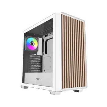 Datora korpuss Darkflash DS900WD ATX ar 4 ventilatoriem, balts