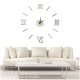 Stylish wall clock DIY 130cm Silver/Mirror