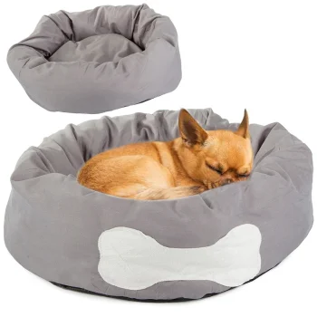 Soft Round Bed for Dogs and Cats, 50 cm