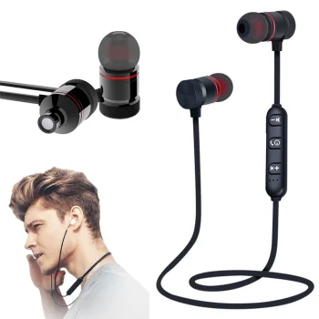 Bezvadu Bluetooth sporta austiņas, melnas