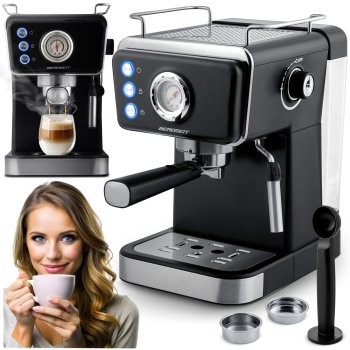 Berdsen BD-772 Espresso Machine with Milk Frother, 20 Bar, Black