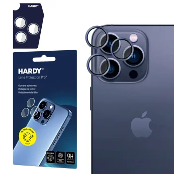 3mk HARDY Pro stikla lēcu aizsargs Apple iPhone 15 Max - Zils | Lens Protection Glass  Blue