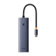 Hub 7w1 Baseus UltraJoy 7-Port ( USB-C to 1xHDMI4K@30Hz + 2xUSB 3.0 + 1xPD +RJ45 + SD/TF3.0)