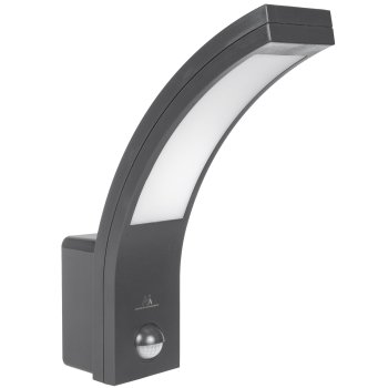 Maclean MCE244 GR LED fasādes lampa ar kustības sensoru, 10W, IP54, pelēka