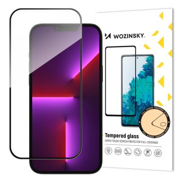 5D Aizsargstikls Apple iPhone 15 Pro Max 6.7'' , Melns Pilna Pārklājuma (Tempered Glass)