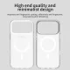 Чехол для iPhone 18 Pro Max / 17 Pro Max PC PET TPU Hybrid Magnetic, белый