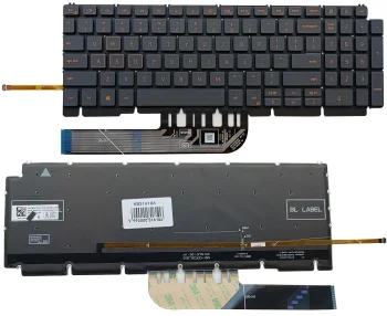 Клавиатура для Dell G15 5510 с подсветкой, US, черная