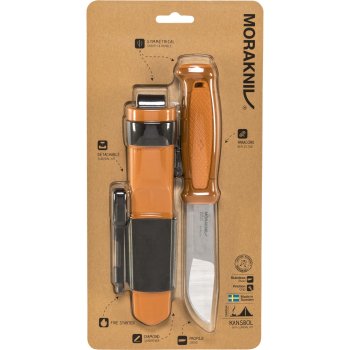 Походный нож Morakniv Kansbol с набором для выживания, оранжевый