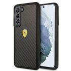 Ferrari Samsung Galaxy S22 vāciņš On Track Real Carbon Melns