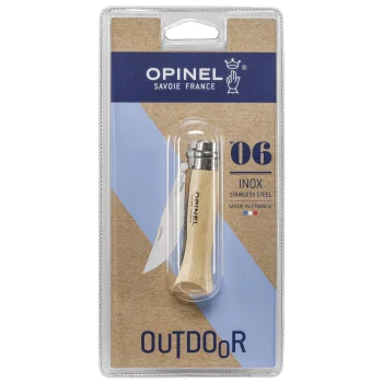 Saliekamais nazis Opinel No. 06, nerūsējošais tērauds, 7 cm