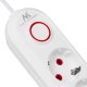 Сетевой фильтр Maclean MCE395 W, 5 розеток, 3x USB, 1.5м, Белый