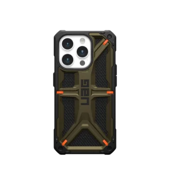 Apple iPhone 15 Pro 6.1'' UAG Monarch Hard Case Cover, Green Kevlar