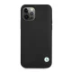 BMW чехол для iPhone 12 Pro Max Leather Deboss, черный