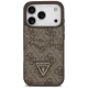 Чехол Guess 4G nauble Card Triange для iPhone 18 Pro / 17 Pro, коричневый