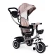 ECOTOYS trīsriteņu velosipēds-ratiņi 2v1, bēšs
