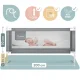 Защитный барьер для кровати Nukido Nk-227, 200 см, серый