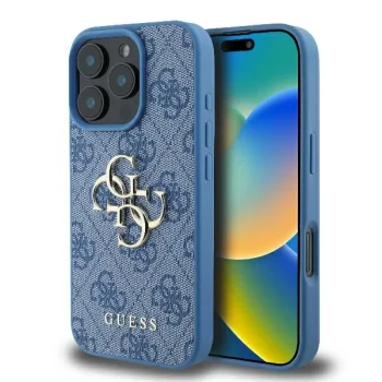 Guess 4G Big Logo korpuss iPhone 16 Pro Max - zils | case for blue
