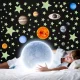 Флуоресцентные светящиеся наклейки звезды планеты космос 453 шт