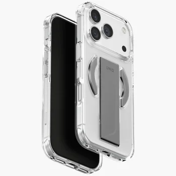 Чехол Uniq Heldro Air для iPhone 17 Pro с Magclick Charging, прозрачный