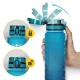 4FIZJO Motivational Tritan Sports Water Bottle 1 L, Blue