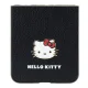 Hello Kitty Samsung Galaxy Z Flip 5 vāciņš Metal Logo Kitty Head, melns