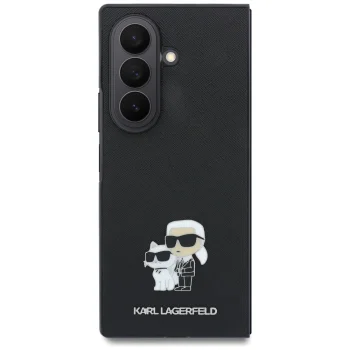 Чехол Karl Lagerfeld Saffiano Karl&Choupette Pin для Samsung Galaxy Z Fold 8 Ultra, черный