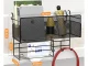 Подвесная настенная полка / органайзер с 3 крючками, стиль Loft