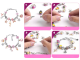 Kids Charm Bracelet and Necklace Making Kit with Jewelry Box, Pink