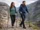 Nūjošanas un trekinga nūju komplekts ar somu, 3 segmenti, 114-135 cm, melns