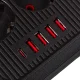 Сетевой фильтр Maclean MCE391 B, 6 розеток, 4x USB-A, 1x USB-C, 2500W, 3м, Черный