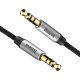 Baseus Yiven Audio Cable Mini Jack 3,5mm AUX, 1.5m, Black+Silver | Audio Vads Kabelis