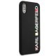 Чехол Karl Lagerfeld Glossy Bauhaus для iPhone X / XS, Черный