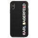 Karl Lagerfeld Glossy Bauhaus vāciņš Apple iPhone X / XS, Melns