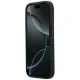 Чехол Mercedes Leather Crossed Lines MagSafe для iPhone 17 Pro / 18 Pro, черный