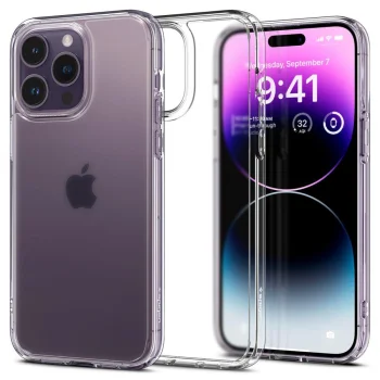 Apple iPhone 14 Pro 6.1'' Spigen Ultra Hybrid Case Cover, Frost Clear | Чехол Кабура Кейс Бампер...