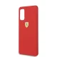 Чехол Ferrari для Samsung Galaxy S20 Silicone, красный