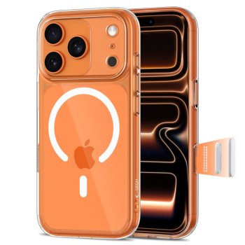 Tech-Protect Magpeak MagSafe CC maciņš iPhone 17 Pro — caurspīdīgs | Phone Case Cover