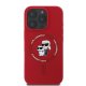 Karl Lagerfeld silikona Karl & Choupette Heads Ring MagSafe vāciņš iPhone 16 Pro Max – sarkans | Phone Case Cover
