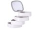 Bižutērijas Organizators Rotaslietu Uzglabāšanas Kaste ar Spoguli, 4 līmeņi | Jewellery Organiser Case with Mirror