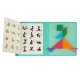 Магнитная книга-головоломка 3D блоки Tangram