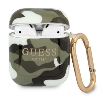 Guess Чехол для AirPods Camo Collection Зеленый