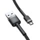 Micro USB Cable Baseus Cafule 2.4A 1m Gray/Black
