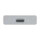 M.2 NVMe SSD ārējais korpuss Lexar LPAE06N 10Gbps USB-C, sudraba